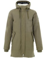 Moose Knuckles - Drawstring-Hood Logo-Patch Parka - Lyst