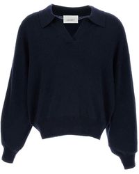 Lisa Yang - Ribbed Polo Wool Sweater - Lyst