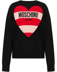 Moschino - Jersey con logo en intarsia - Lyst
