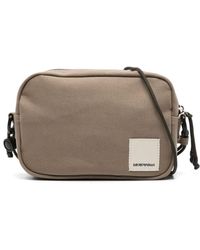 Emporio Armani - Tech Canvas Messenger Bag - Lyst
