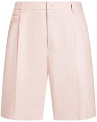 Dolce & Gabbana - Linen Bermuda Shorts - Lyst