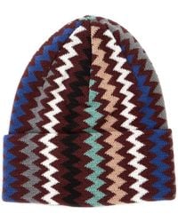 Missoni - Zigzag-Knit Beanie Hat - Lyst