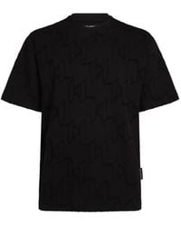 KARL LAGERFELD - All-Over Monogram T-Shirt - Lyst
