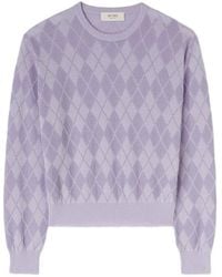 RETORI - Argyle-Jacquard Sweater - Lyst