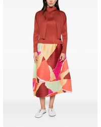 Pleats Please Issey Miyake - Plissé-Effect Layered Jacket - Lyst