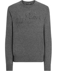 Dolce & Gabbana - Pullover Mit Logo-Detail - Lyst
