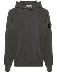 Stone Island - Old Treatment Cotton Hoodie - Lyst