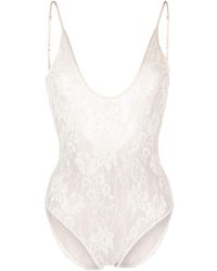 Zimmermann - Floral-lace Bodysuit - Lyst