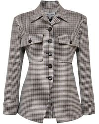 Veronica Beard - Molyneux Tailored Houndstooth-Pattern Jacket - Lyst