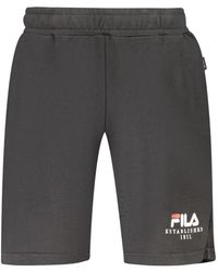 Fila - Logo-Print Drawstring Shorts - Lyst