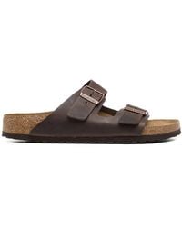 Birkenstock - Arizona Oiled-leather Sandals - Lyst
