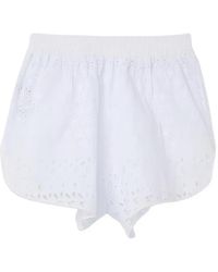 Ermanno Scervino - Broderie Anglaise Lace Shorts - Lyst