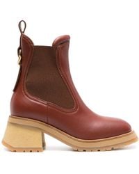Moncler - Gigi 70mm Leather Chelsea Boots - Lyst