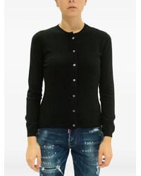LA ROSE - Button-Front Cashmere Cardigan - Lyst
