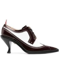 Thom Browne - Soft Spazzolato Longwing Spectator Brogue Shoes Heel 75Mm - Lyst