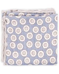 Brunello Cucinelli - Circle-Pattern Silk Scarf - Lyst