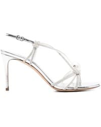 Casadei - Open-Toe Embellished Sandals - Lyst