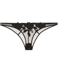 Fleur du Mal - Lily Embroidered Cheeky - Lyst