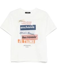 Weekend by Maxmara - T-Shirt Met Grafische Print - Lyst
