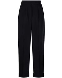 Max Mara - Cropped Wool Trousers - Lyst