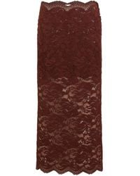 Rabanne - レース フローラル スカート - Lyst