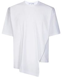 Comme des Garçons - Camiseta Asimétrica Con Cremallera - Lyst
