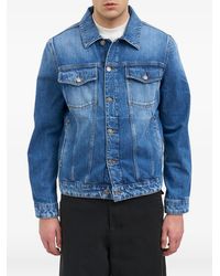 Dondup - Faded-Effect Denim Jacket - Lyst