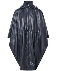 Yves Salomon - Hooded Waterproof Leather Cape - Lyst