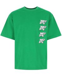 we11done - Logo-Print Cotton T-Shirt - Lyst