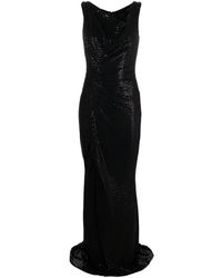 Talbot Runhof - Sequin-embellished Sleeveless Gown Dress - Lyst