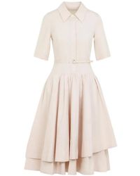 Co. - Belted Layered-Skirt Mini Dress - Lyst