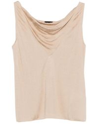 Giorgio Armani - Haut Sans Manches À Col V - Lyst
