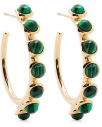 Maje - Gemstone-embellished Hoop Earrings - Lyst