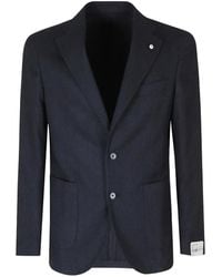 L.B.M. 1911 - Herringbone-Pattern Single-Breasted Blazer - Lyst