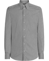 Dolce & Gabbana - Camicia A Righe A Maniche Lunghe - Lyst