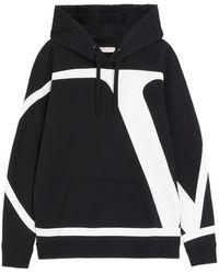 Valentino Garavani - Cotton Sweatshirt With Vlogo Signature-Print - Lyst
