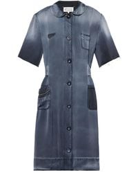 Maison Margiela - Button-Fastening Midi Dress - Lyst