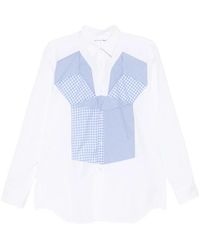 Comme des Garçons - Patchwork Gingham-Print Shirt - Lyst