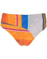 Amir Slama - Eco Print High-Leg Swimming Trunks - Lyst