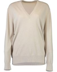 Michael Kors - V-Neck Long-Sleeve Sweater - Lyst