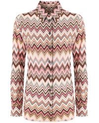 Missoni - Blouse Met Zigzag Patroon - Lyst