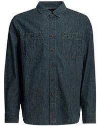 RRL - Button-Up Denim Shirt - Lyst