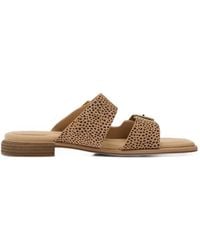 Clarks - Ariany Bay Buckle-Fastening Leopard-Print Sandals - Lyst
