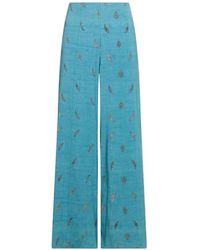 Pierre Louis Mascia - Adanastr Leaf-Print Palazzo Pants - Lyst