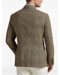 Polo Ralph Lauren - Double-Breasted Checked-Pattern Blazer - Lyst
