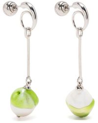 Panconesi - Boucles d'oreilles pendantes serties de perles - Lyst