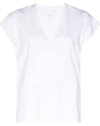 FRAME - Short-sleeved V-neck T-shirt - Lyst