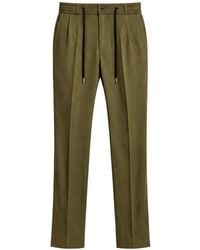 Tagliatore - Pleated Drawstring-Waist Trousers - Lyst