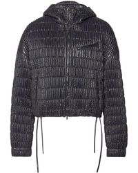 Ferragamo - High-shine Quilted Bomber Jacket - Lyst