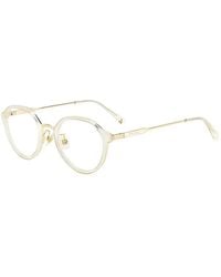 Kate Spade - Tulip Glitter-Effect Round-Frame Glasses - Lyst